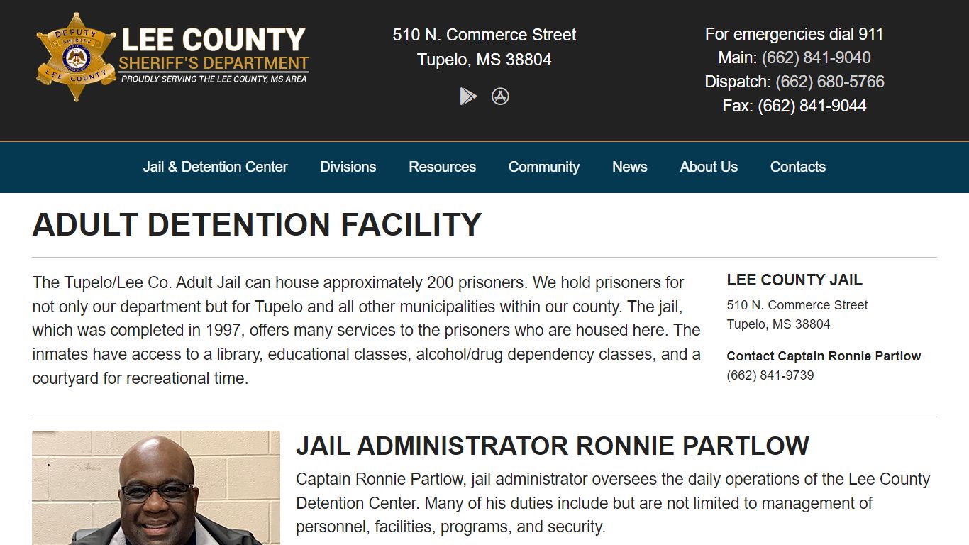 Lee County Adult Detention Center - Lee County Sheriff's Office